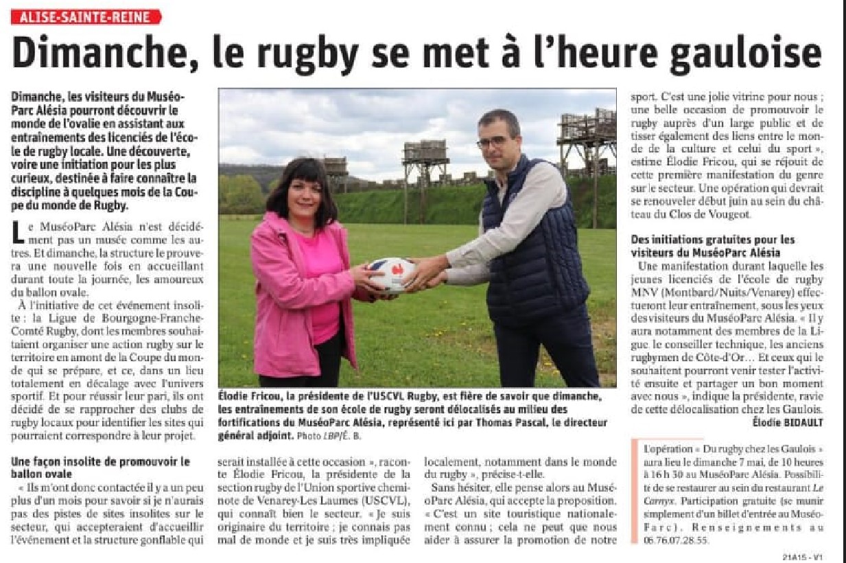 Rugby a l heure gauloise article bp